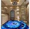 Niestandardowe zdjęcie Flooring Wallpaper 3D Naklejki Ścienne Nowoczesne Space Galaxy ogromny Gwiaździsty Niebo Internaliza 3d Malarstwo podłogowe ściany Papiery Dekoracja domu