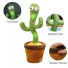 Baile 120 Song Ser Talking Voice Repeja peluche Canting Dancer Cactus Talk Talk Talk Toys Kawaii Toys for Baby 220702