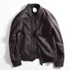 McIkkny Men Fashion Suede Leather Baseball Jackets春の秋のアウトウェアトップ