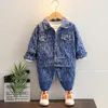 衣類セット春秋の男の子の服スーツファッションチルドレンジャケットパンツ2pcs/セット幼児のカジュアルガールズキッズトラックスーツクロージング