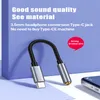 USB Type C to 3.5mm Jack Audio Adapter Male to Female 3.5mm AUX Adapter Headphones Earphone Cable For Huawei Mate 40 Pro Xiaomi2035