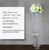 80 cm/100 cm acrylique cristal mariage décoration fleur porte-boule Table pièce maîtresse Vase support cristal chandelier fête F0720