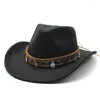 Berretti Four Seasons Uomo Donna Cappelli da cowboy Lana Stile etnico West Banded Copper Coin Decorazione Berretti di alta qualitàBerets BeretsBerets Oliv22