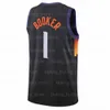 Devin Booker Jersey 2022 2023 Chris Paul Basketball Jerseys 3 1 Deandre Ayton Phoenixs Sun Steve Nash 34 13 Charles Barkley 22 23 Heren Retro shirt Zwart Paars Wit Mesh