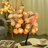 Veilleuses Rose fleur lampe de Table USB arbre de noël fée maison fête mariage chambre Ramadan décorationnuitnuit