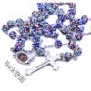 Rosary Color Soft Pottery Perhs Cross Rosary Collace Forte in chiesa