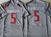 Herren Ncaa Texas Tech #5 Patrick Mahomes Ii College-Football-Trikots Vintage C Patch Schwarz Rot Weiß Grau S-xxxl