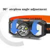 New Mini XPE Headlight Camping Fishing Headlamp Built In Battery Waterproof Flashlight COB LED Torch USB Rechargeable Powerful Light