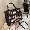 디자이너 핸드백 Herme Bags Emma St. Shirland Graffiti 2 세대 Keils Bag 2022 Fashion Women 's Bag Subrique Span Single