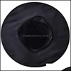 Sombreros de fiesta Suministros festivos Hogar Jardín Halloween Bruja Sombrero Mascarada Decoración Adt Mujeres Mago Negro T Dhgaq