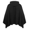 Unisex casual hooded poncho cape cloak modrock hoodie tröja män hip hop streetwear hoody pullover för manlig svett homme l220704