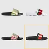 2022 Luxurys Designers Sandales pour Hommes Femmes Mode Classique Floral Brocade Diapositives Appartements Gear Bottoms Chaussures De Plage Mocassins