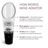 Strumenti da bar Aeratore per vino rosso Versatore Bottiglie di liquore Tappo Imbuto di scarico Beccuccio per decanter premium Versatori per vino in cristallo Vini Perfettamente Accessori per bar