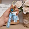 Party Favors Acrylic Bear Keychain Bag Beedant Men and Women Car Key Chare Пара Подарочные Ювелирные Изделия Очарование