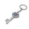 Colorful Key Shape Exorcism St. Benedict Keychain Charm Ring Jewelry Religious Shrine Gifts