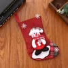 Stock Christmas Cartoon Staque Papai Noel Maninho de neve de Snow Elk Sock Sock Socks Socks Bag Festival Solping Decor Props Party Supplies C0728