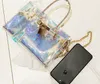 Transparent Laser Cosmetic Bag PVC Portable Chain Mobiltelefonpåsar BXB3055