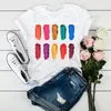 Женщины 3D Принт моды 90 -х вершины Tumblr Tshirts T Одежда рубашка женская дама графическая футболка футболка 220526