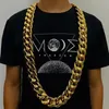 Цепи Акриловое ожерелье громоздкое хип -хоп толстый большой золотой цепь в стиле мужские женские ювелирные украшения подарки на Хэллоуин Пластиковые аксессуары
