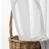 Cortina cortina cortinas de tule listrado branco de alta qualidade para a decoração de casa de casa decoração de casa de vara de voz personalizada DrapeScurta
