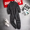 Men's Pants Fashion Men's Jumpsuits Overalls Pink Black Romper Cotton Men High Street Hip Hop Long Sleeve Spring Autumn Fall Male Clothi