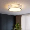 Modern Copper LED Crystal Takljus inomhusbelysning Fixtur Hemdekoration Rund taklampor för vardagsrum sovrummet