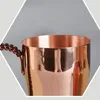 Mugs Handcrafted Pure Copper Beer Milk Mug Weave Handle Thickened Water Moscow Mule 400 Ml Cup Dessert Cafe Drinkware Couple GiftsMugs