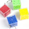 Fidget Speelgoed Kinderen Puzzel Maze Cube 3cm Sleutelhanger Roterende Bead Maze Decompression Toy Sleutelhanger