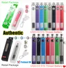 Otantik UGO-V II 2 510 İplik Vape Pen UGO V3 Ön Isıtma Pil Kitleri Değişken Voltaj Evod VV Ego T Mikro USB Geçiş Kartuşu Elektronik Sigara Perakende Kutusu