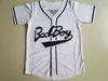 Xflsp Maglia da baseball Biggie SMALLS # 72 BAD BOY Notorious Big Movie Jersey Ricamo cucito Bianco Nero Maglia vintage di alta qualità