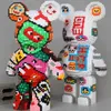 5532PCS Creativo One Piece Bear Building Block Cartoon Spiriti maligni Modello assemblato Mattoni magici Giocattolo per bambini Regalo di compleanno G220524