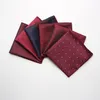 Sitonjwly Herren-Taschentuch, Einstecktuch, weinrot, gestreift, bedruckt, Taschentücher, Polyester, Business, Brusttuch, Bow Emel22