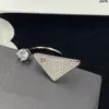 Anelli con lettera di diamanti alla moda Anello aperto con alfabeto di cristallo Anelli a fascia con strass lucidi per gioielli da festa258K