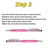 Vackert Crystal Ballpoint Fashion Creative Stylus Touch Pen for Writing Stationery Office School Anpassad gåva 220704