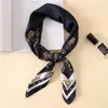 Lady Hair Scarf Print Silk Square Shawl Women Bandana Scarves Fashion Female NeckerChief Hijab Simple Foulard Accessories