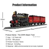 Technical Steam Train Railway Red City Passengers Locomotive Sets Advanced Model Tracks Building Blocks Toys for Kids Boys Gifts AA220317