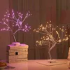 Fée Arbre Lampe De Table Batterie / USB Fil De Cuivre LED Feu Mini Bureau Décoratif Veilleuse Maison Chambre Cadeaux Décoration De Noël H220423