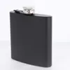 6oz Portable Pocket Stainless Steel Hip Flask Flagon Matte Black Whiskey Wine Pot Drinker Alcohol Bottle Travel Tour Drinkware JY15535177