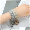 Charm armband smycken hj￤rtform guld legering kvinnor v￤vt tass varum￤rke armband f￶r flicka broderi fl￤tad grossist wrap bomull boho droppe