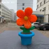 Reklam/ Promosyon/ Etkinlikler için Flowerpot'ta Zarif El Yapımı Şişirilebilir Ayçiçeği Model Çiçekler Çin'de Yapılan Dekorasyon