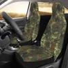 Bilstol täcker Flecktarn Camo Universal Auto Fit For SUV Sedan Military Army Camouflage Bucket Protector Covercar