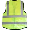 高い可視性反射ベスト安全保護服リフレクター建設工学交通警告緑色の蛍光ジャケット