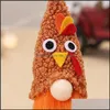 Keepsakes Thanksgiving Party Decorations Turkije Vormige hoed Gnomes MXHOME DHFZB