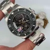 Uxury Watch Date GMT Dial DP Model Quality Skeleton Asia Mechanical Movement Mens腕時計44mm透明な自動時計03xh