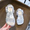 Summer children Shoes For Girls Princess Flower Diamond Baby Sandals kids Nonslip Sandalias 220607