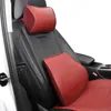 1PCS Luxus Leder Auto Hals Kissen Speicher Kopfstütze Lenden Kissen Unterstützt Für Audi A4 A6 Q5 Q7 halswirbelsäule schutz Auto zubehör