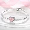 Ciondoli in argento sterling 925 per Pandora Scatola originale Infinite Love Heart Anniversario di matrimonio Collana con bracciale con perline europee