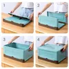 Storage Boxes & Bins Large Capacity Sundries Household Plastic Box Organizer With Lids Foldable Toy Clothes Socks Case Wardrobe