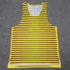 Uganda Stripes Man Fast Running Net Breattable Vest Speed ​​Professional Athlete Track Field Singlet Anpassningsbar 220530