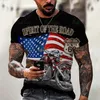 Fashion Route 66 med Motocycle 3D Mens Tshirt Summer Oneck Short Sleeve Tops Tees For Man Overdized T Shirt Vintage Clothing 220607